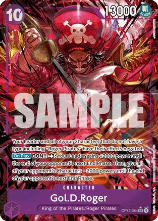 Gol.D.Roger (064) (Alternate Art) (OP13-064) [Carrying On His Will] Foil - Deck Out Gaming