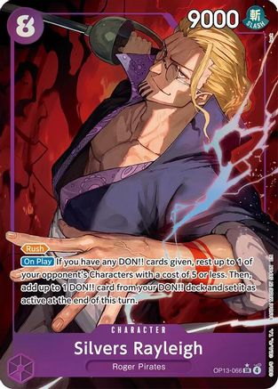 Silvers Rayleigh (Alternate Art) (OP13-066) [Carrying On His Will] Foil - Deck Out Gaming