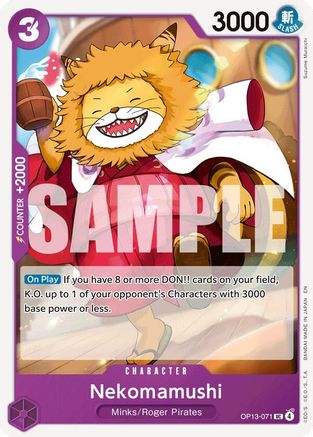 Nekomamushi (OP13-071) [Carrying On His Will] - Deck Out Gaming