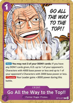Go All the Way to the Top!! (OP13-077) [Carrying On His Will] - Deck Out Gaming