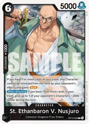 St. Ethanbaron V. Nusjuro (OP13-080) [Carrying On His Will] Foil - Deck Out Gaming