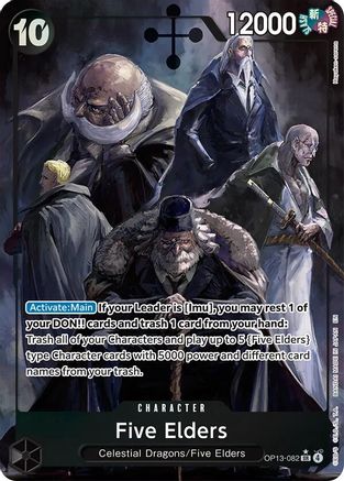 Five Elders (Alternate Art) (OP13-082) [Carrying On His Will] Foil - Deck Out Gaming