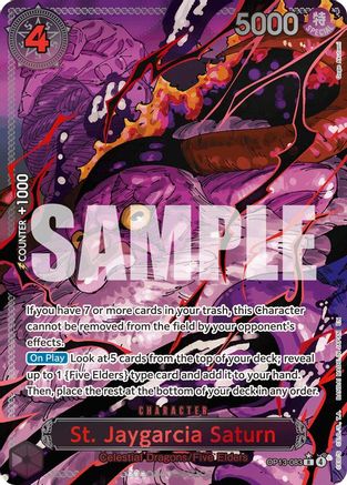 St. Jaygarcia Saturn (Parallel) (OP13-083) [Carrying On His Will] Foil - Deck Out Gaming
