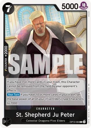 St. Shepherd Ju Peter (OP13-084) [Carrying On His Will] Foil - Deck Out Gaming