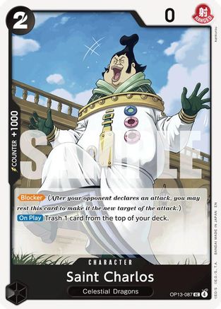 Saint Charlos (OP13-087) [Carrying On His Will] - Deck Out Gaming