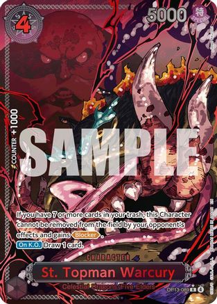 St. Topman Warcury (Parallel) (OP13-089) [Carrying On His Will] Foil - Deck Out Gaming
