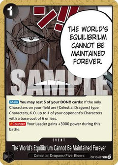 The World's Equilibrium Cannot Be Maintained Forever (OP13-097) [Carrying On His Will] - Deck Out Gaming
