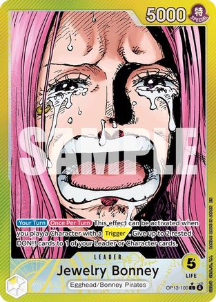 Jewelry Bonney (100) (Alternate Art) (OP13-100) [Carrying On His Will] Foil - Deck Out Gaming