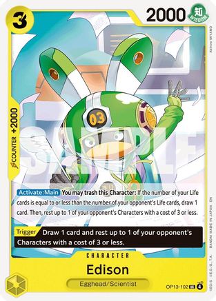 Edison (OP13-102) [Carrying On His Will] - Deck Out Gaming