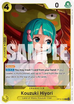 Kouzuki Hiyori (OP13-104) [Carrying On His Will] Foil - Deck Out Gaming