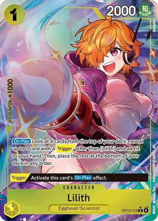 Lilith (Alternate Art) (OP13-113) [Carrying On His Will] Foil - Deck Out Gaming