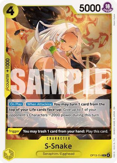 S-Snake (OP13-114) [Carrying On His Will] Foil - Deck Out Gaming