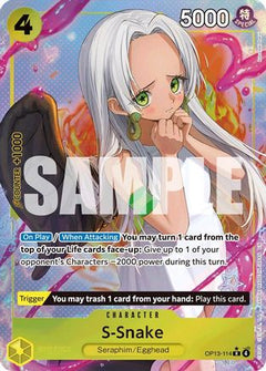 S-Snake (Alternate Art) (OP13-114) [Carrying On His Will] Foil - Deck Out Gaming