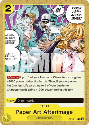 Paper Art Afterimage (OP13-115) [Carrying On His Will] - Deck Out Gaming
