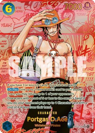 Portgas.D.Ace (119) (3rd Anniversary) (OP13-119) [Carrying On His Will] Foil - Deck Out Gaming