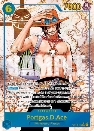 Portgas.D.Ace (119) (Parallel) (OP13-119) [Carrying On His Will] Foil - Deck Out Gaming