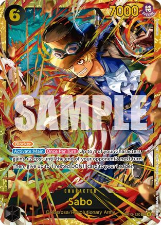 Sabo (120) (SP) (OP13-120) [Carrying On His Will] Foil - Deck Out Gaming