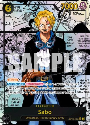 Sabo (120) (Manga) (OP13-120) [Carrying On His Will] Foil - Deck Out Gaming