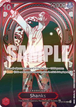 Shanks - OP09-004 (SP) (Silver) (OP09-004) [Carrying On His Will] Foil - Deck Out Gaming