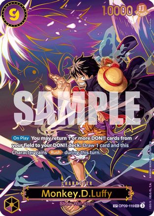 Monkey.D.Luffy - OP09-119 (SP) (OP09-119) [Carrying On His Will] Foil - Deck Out Gaming