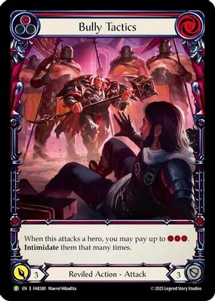 Bully Tactics - FAB380 (FAB380) [Flesh and Blood: Promo Cards] Cold Foil - Deck Out Gaming