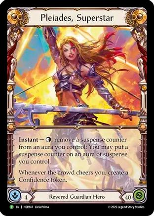 Pleiades, Superstar - HER147 (HER147) [Flesh and Blood: Promo Cards] Rainbow Foil - Deck Out Gaming