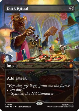 Dark Ritual (Borderless) (131) [Commander: Teenage Mutant Ninja Turtles] foil - Deck Out Gaming