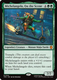 Michelangelo, On the Scene (124) [Commander: Teenage Mutant Ninja Turtles] - Deck Out Gaming