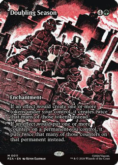 Doubling Season (Borderless) (11) [Teenage Mutant Ninja Turtles Eternal-Legal] - Deck Out Gaming