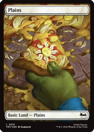 Plains (0310) (Surge Foil) (310) [Teenage Mutant Ninja Turtles] foil - Deck Out Gaming