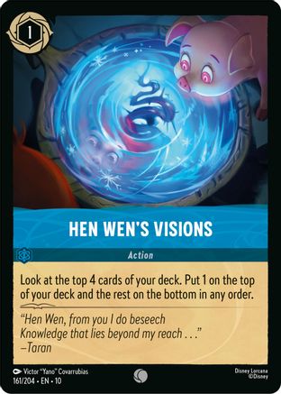 Hen Wen's Visions (161/204) [Whispers in the Well] Cold Foil - Deck Out Gaming