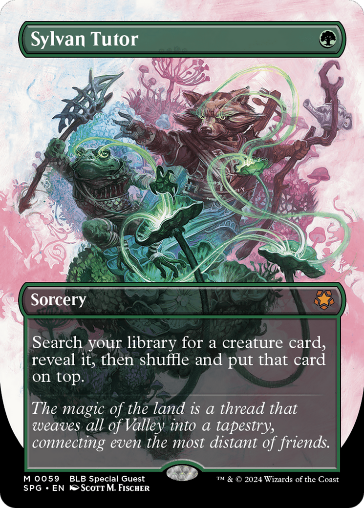 Sylvan Tutor (Borderless) (59) [Special Guests] - Deck Out Gaming