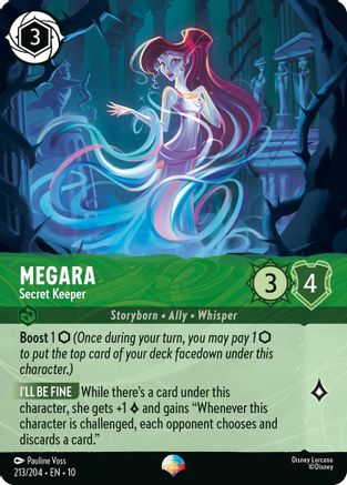 Megara - Secret Keeper (Epic) (213/204) [Whispers in the Well] Holofoil - Deck Out Gaming