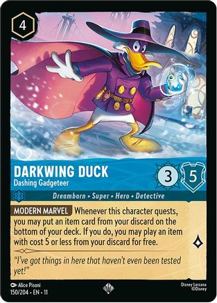 Darkwing Duck - Dashing Gadgeteer (150/204) [Winterspell] - Deck Out Gaming