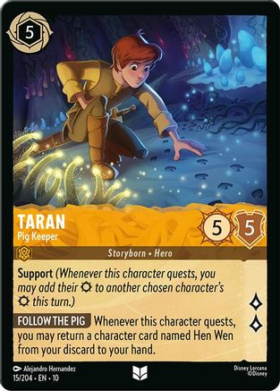 Taran - Pig Keeper (15/204) [Whispers in the Well] Cold Foil - Deck Out Gaming