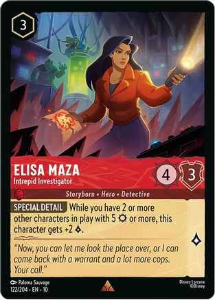 Elisa Maza - Intrepid Investigator (122/204) [Whispers in the Well] Cold Foil - Deck Out Gaming