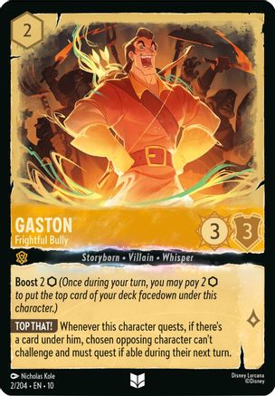 Gaston - Frightful Bully (2/204) [Whispers in the Well] - Deck Out Gaming