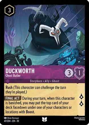 Duckworth - Ghost Butler (47/204) [Whispers in the Well] - Deck Out Gaming