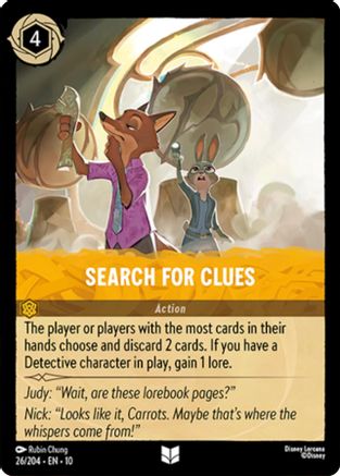 Search For Clues (26/204) [Whispers in the Well] Cold Foil - Deck Out Gaming