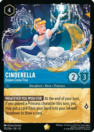 Cinderella - Dream Come True (155/204) [Whispers in the Well] Cold Foil - Deck Out Gaming