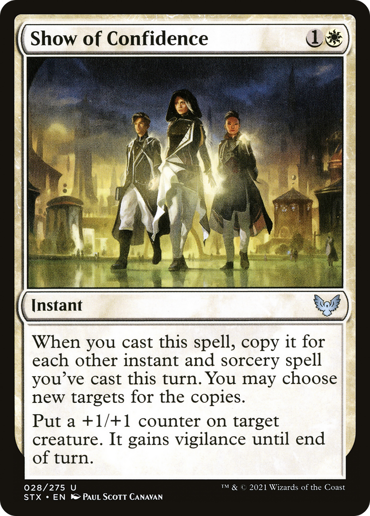 Show of Confidence (28) [Strixhaven: School of Mages] foil - Deck Out Gaming