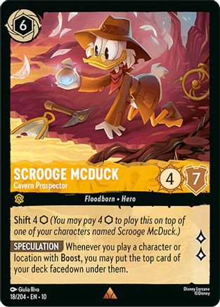 Scrooge McDuck - Cavern Prospector (18/204) [Whispers in the Well] Cold Foil - Deck Out Gaming