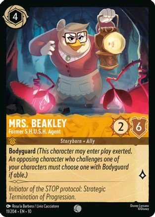 Mrs. Beakley - Former S.H.U.S.H. Agent (11/204) [Whispers in the Well] - Deck Out Gaming