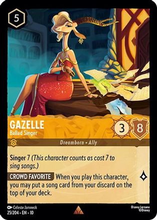 Gazelle - Ballad Singer (25/204) [Whispers in the Well] Cold Foil - Deck Out Gaming