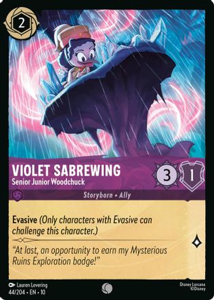 Violet Sabrewing - Senior Junior Woodchuck (44/204) [Whispers in the Well] - Deck Out Gaming