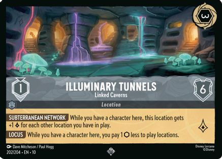 Illuminary Tunnels - Linked Caverns (202/204) [Whispers in the Well] Cold Foil - Deck Out Gaming