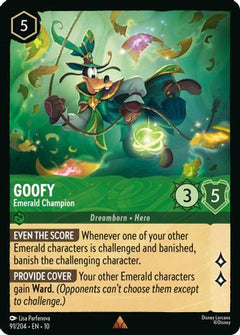 Goofy - Emerald Champion (91/204) [Whispers in the Well] Cold Foil - Deck Out Gaming
