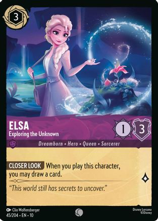 Elsa - Exploring the Unknown (45/204) [Whispers in the Well] - Deck Out Gaming