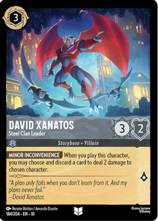David Xanatos - Steel Clan Leader (184/204) [Whispers in the Well] - Deck Out Gaming
