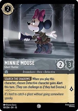 Minnie Mouse - Ghost Hunter (181/204) [Whispers in the Well] Cold Foil - Deck Out Gaming